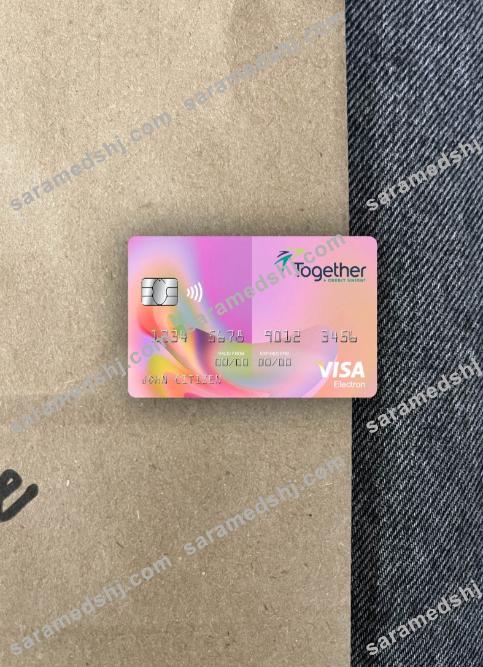 USA Missouri Together Credit Union bank visa electron card photolook front